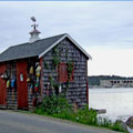 Boat Shed, Popham Beach, Maine - Andrea Brand Photo