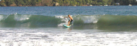 Boy Surfing