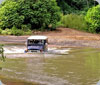 Jeep Crossing Flooded River