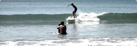 Girls Learning to Surf